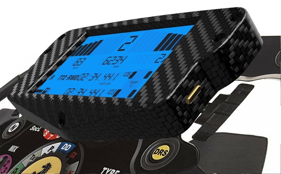 Thrustmaster F1 Wheel Addon stand for iPhone 5 5S 5SE 3D print model_3