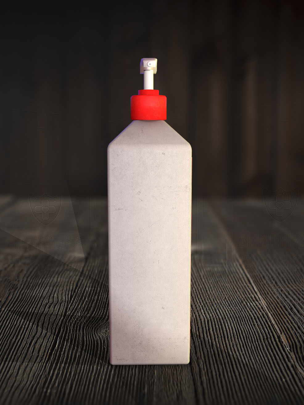Sanitizer - antiseptic for hands Low-poly 3D model_3