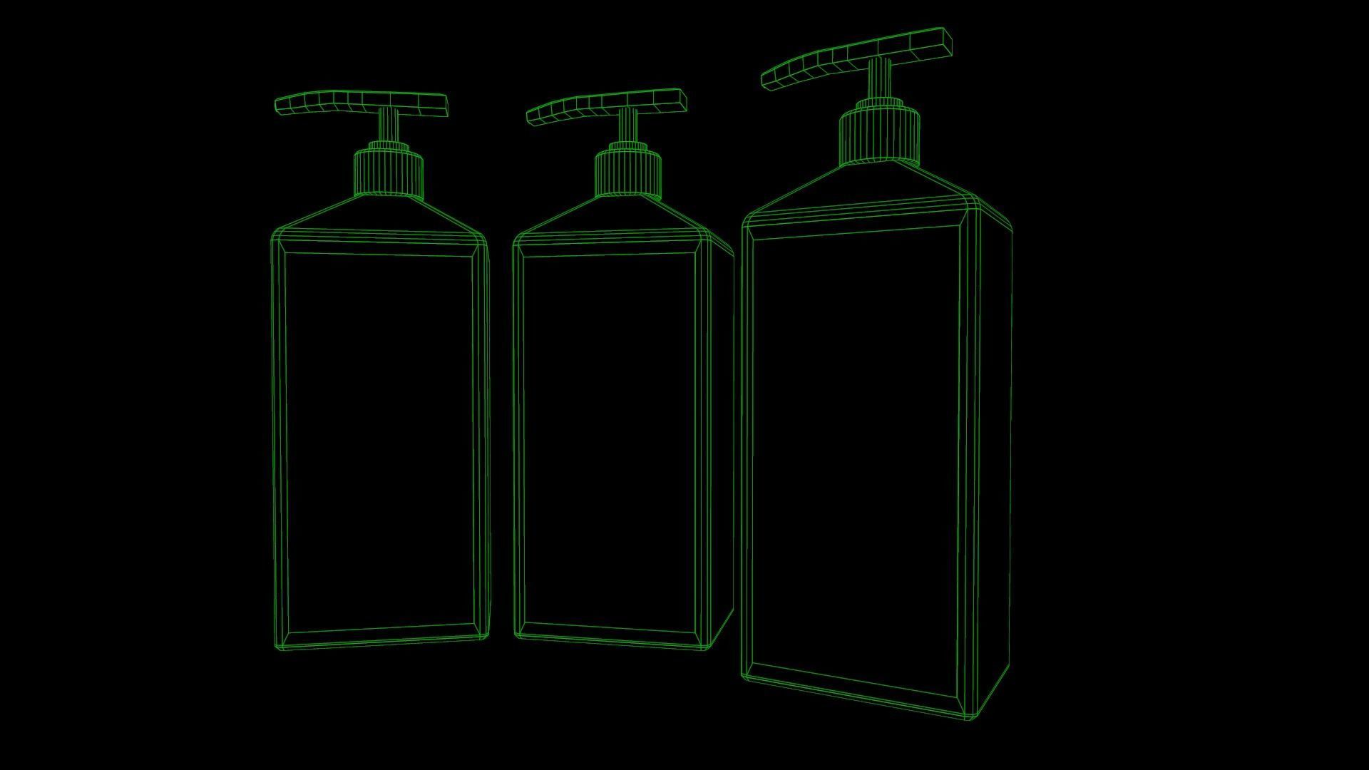 Sanitizer - antiseptic for hands Low-poly 3D model_8
