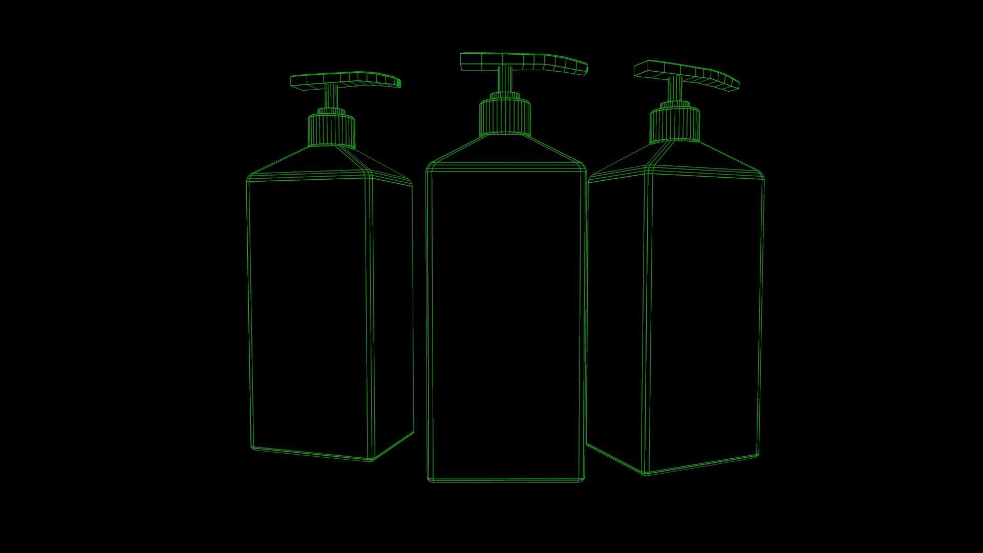 Sanitizer - antiseptic for hands Low-poly 3D model_9