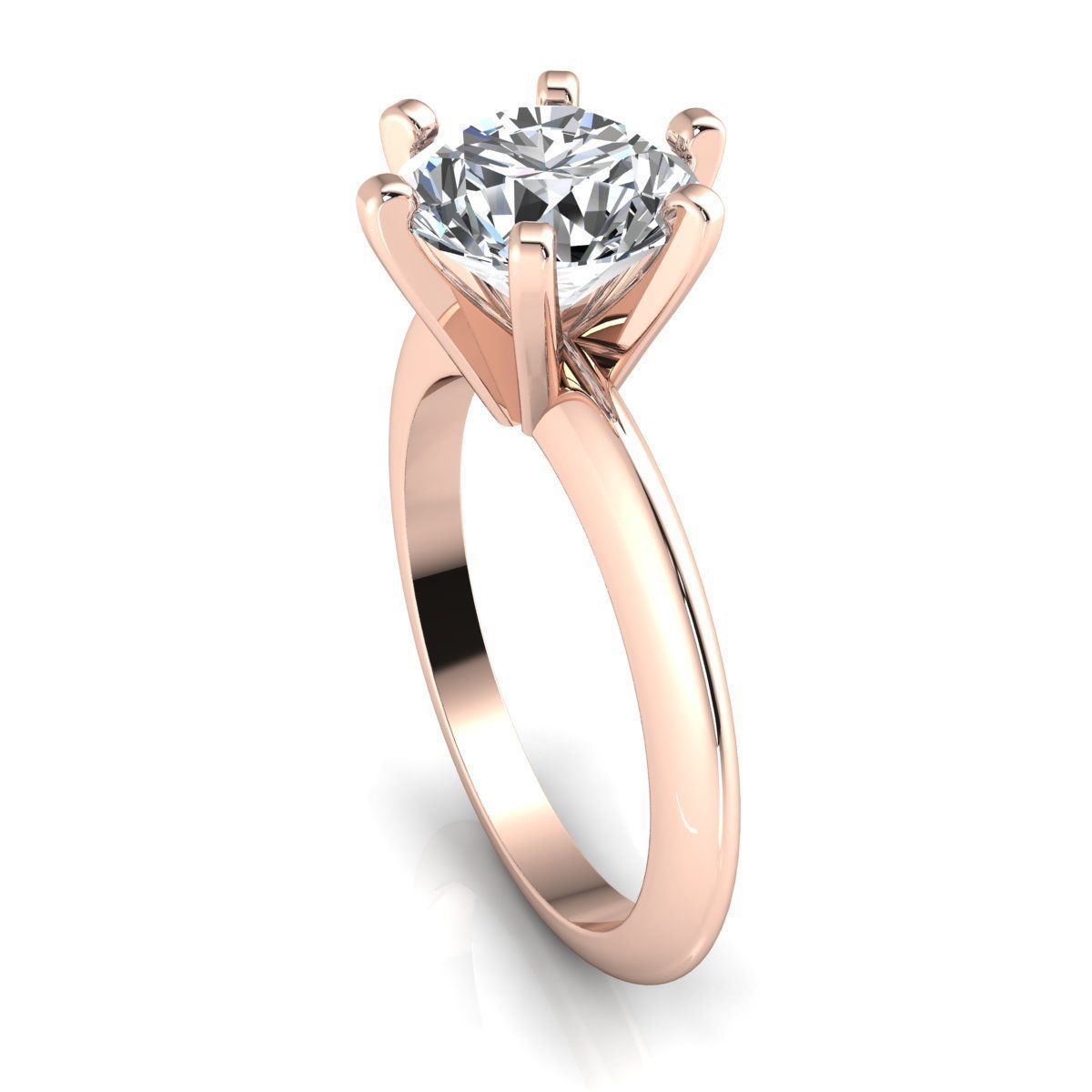 Vintage Solitaire Ring 3d Model Print 3D print model_10