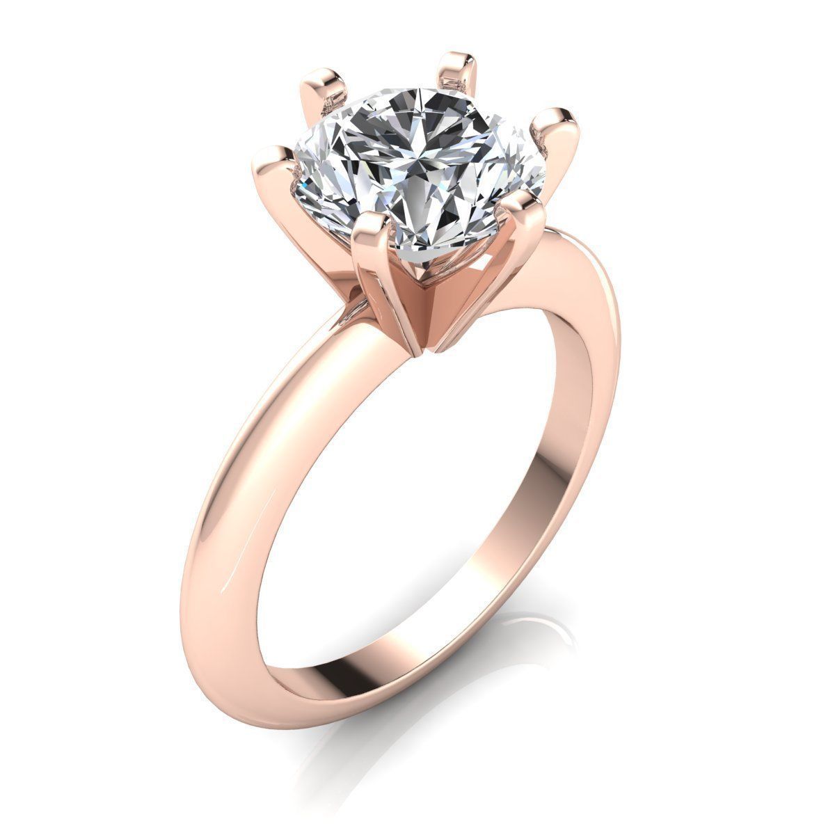 Vintage Solitaire Ring 3d Model Print 3D print model_1