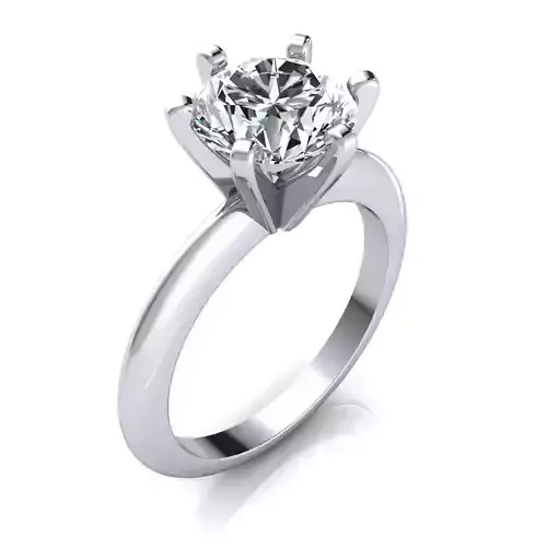 Vintage Solitaire Ring 3d Model Print 