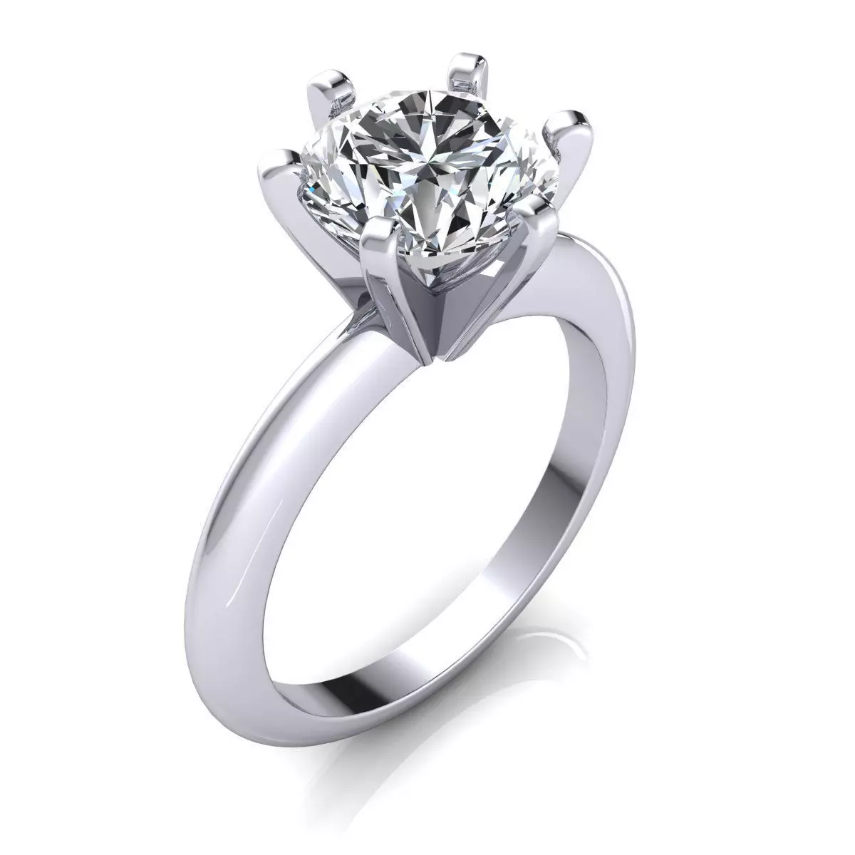 Vintage Solitaire Ring 3d Model Print 3D print model_0