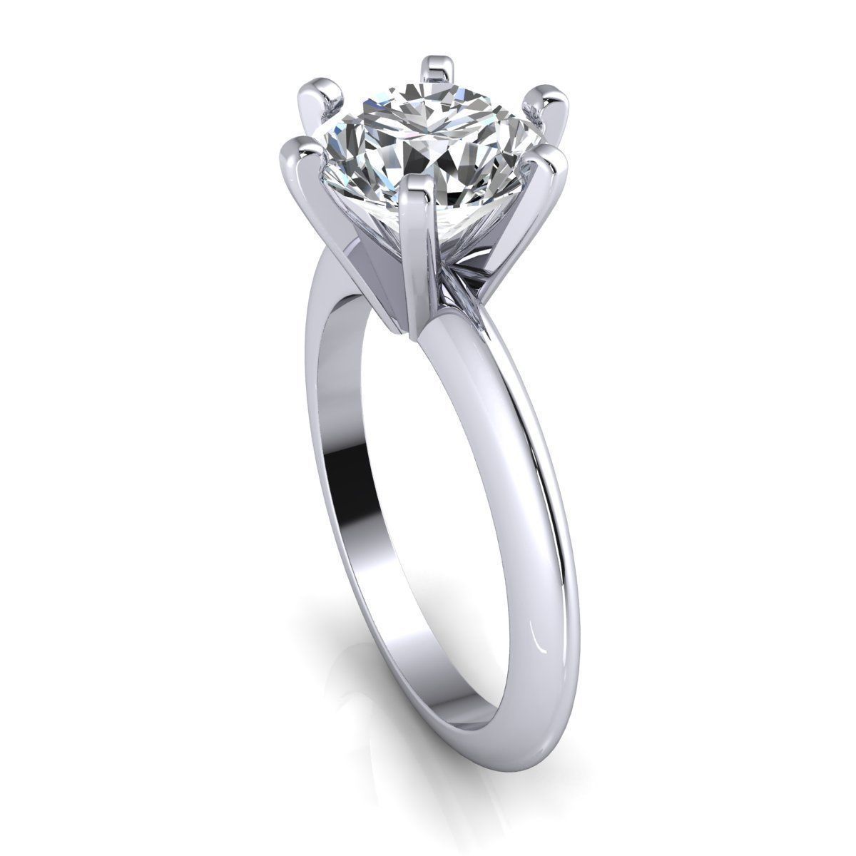 Vintage Solitaire Ring 3d Model Print 3D print model_9