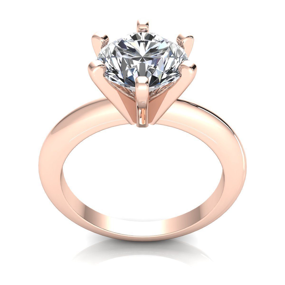 Vintage Solitaire Ring 3d Model Print 3D print model_4