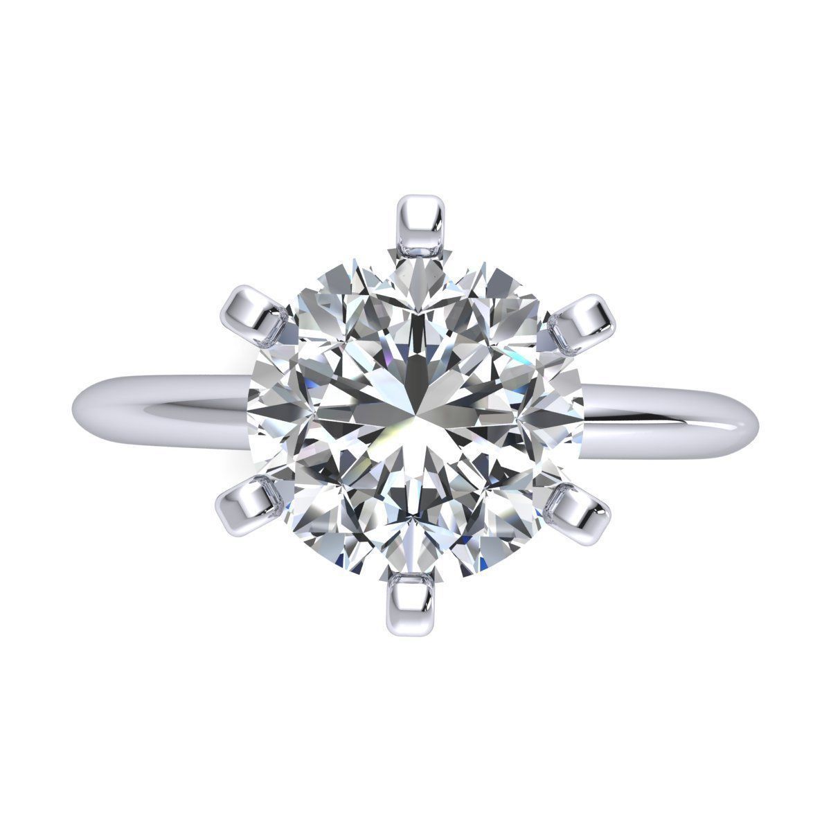 Vintage Solitaire Ring 3d Model Print 3D print model_6