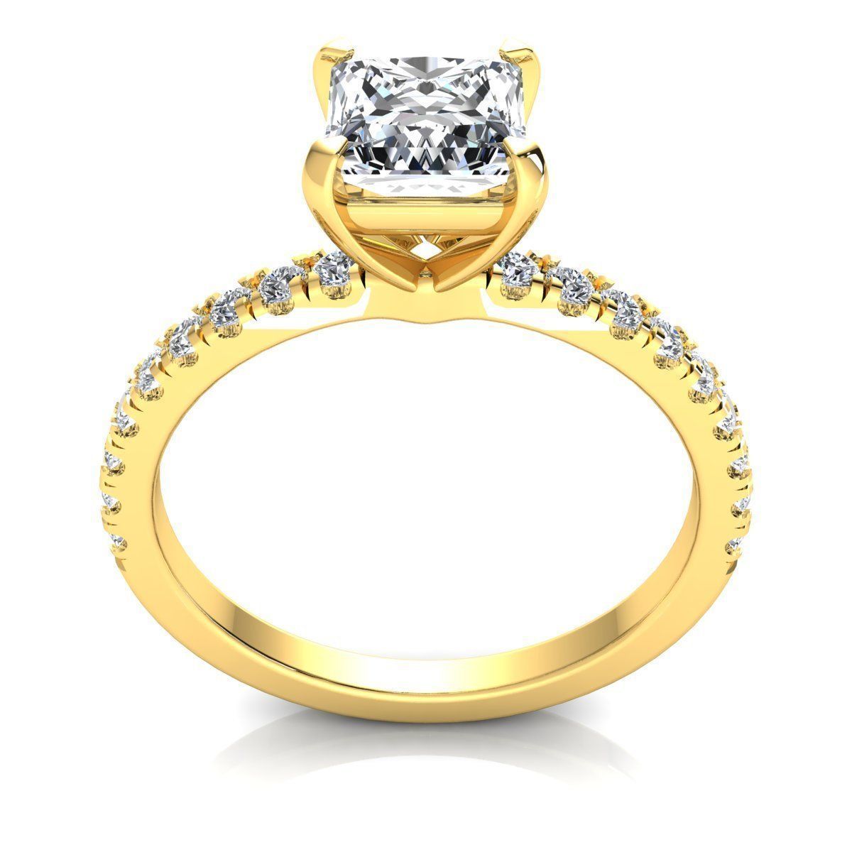 Royal Solitaire Ring 3d Model Print 3D print model_5