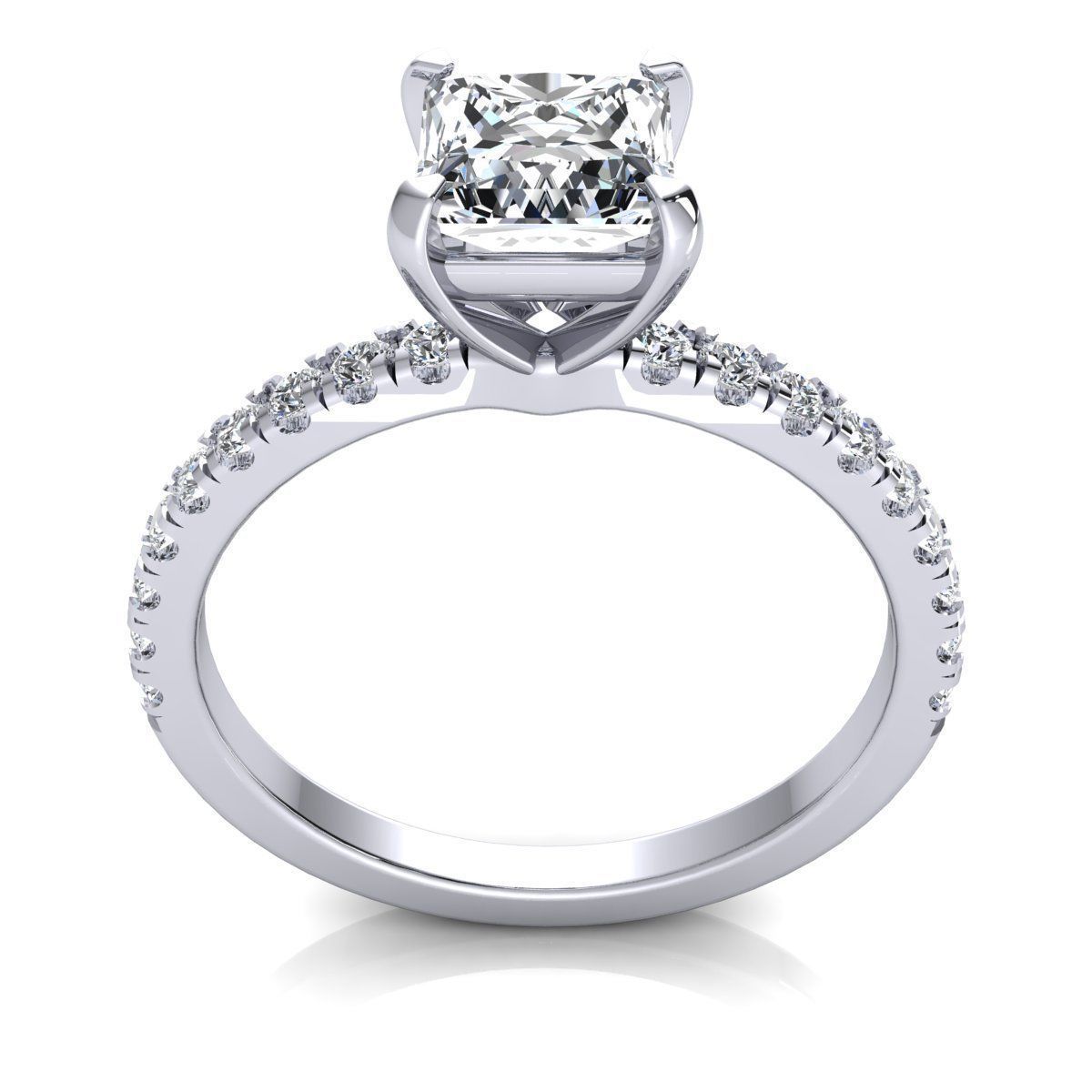 Royal Solitaire Ring 3d Model Print 3D print model_3