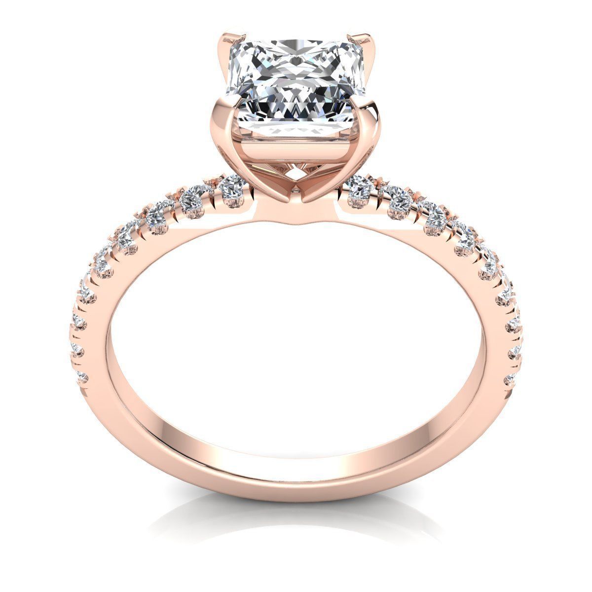 Royal Solitaire Ring 3d Model Print 3D print model_4