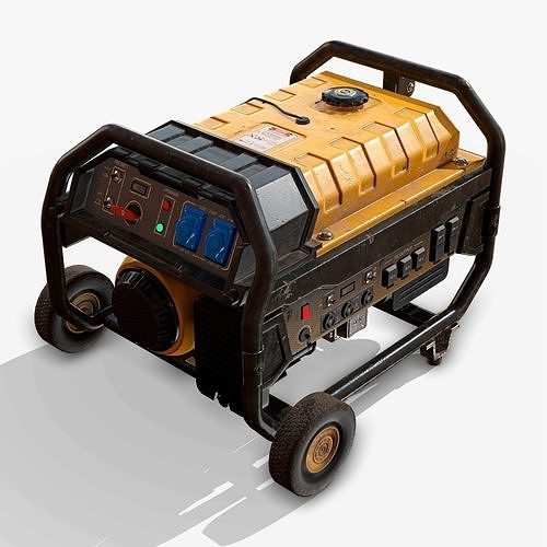 Portable Generator  Low-poly 3D model