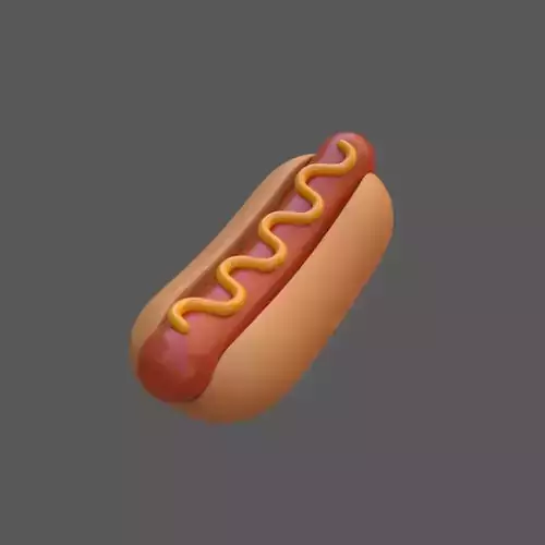 Hot dog 3D model