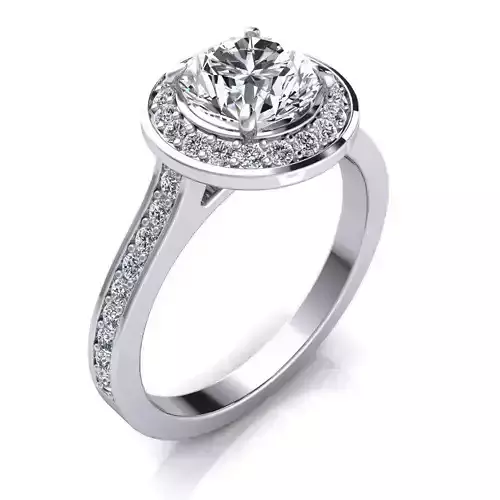 Fancy Woman Diamond Ring 3D print model Fancy Woman Diamond Ring 3D print model
