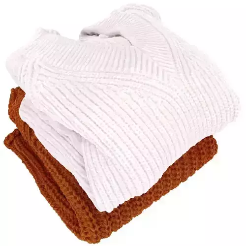 Stack Of Folded Womens Sweaters 011 3D model
