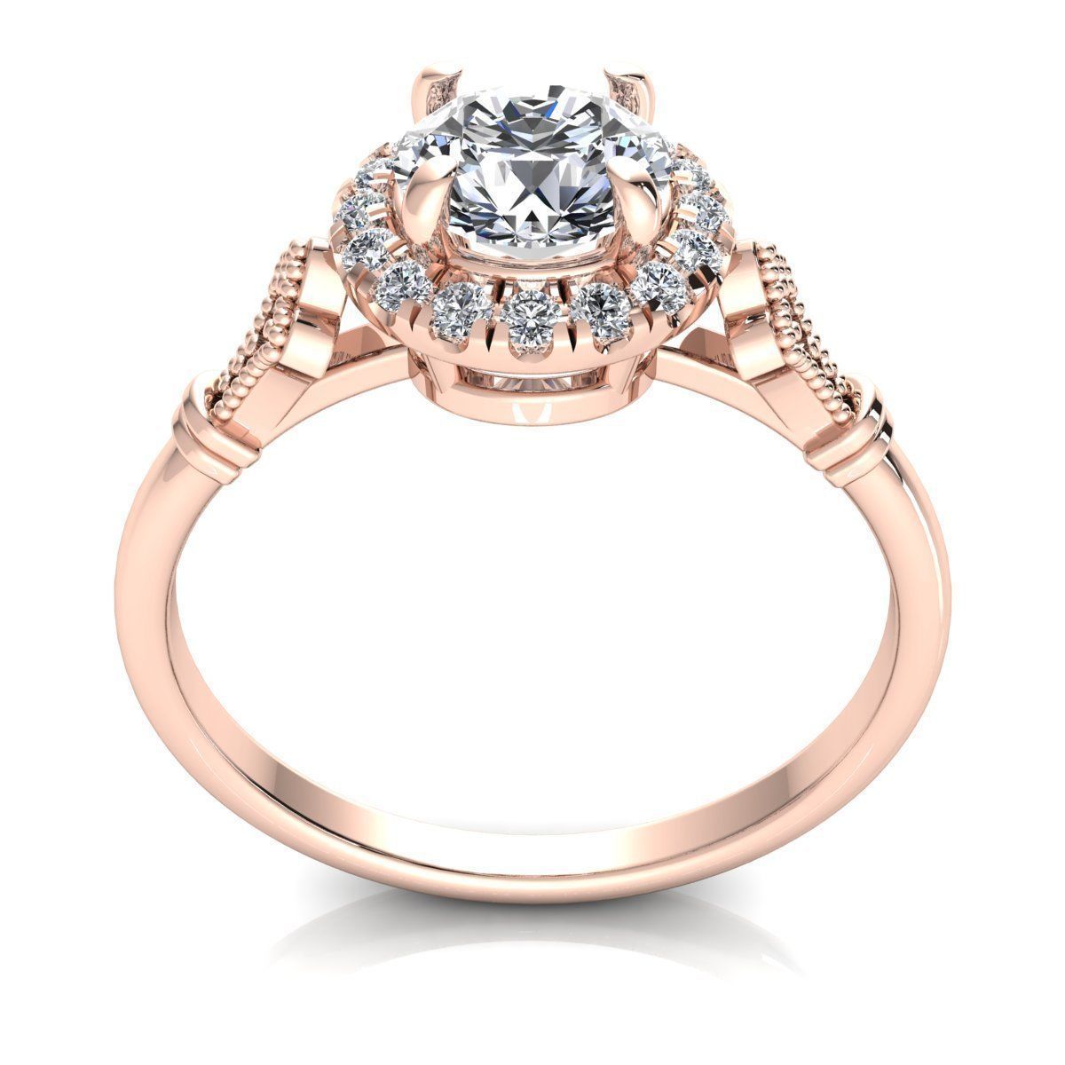 Fancy Solitaire Ring 3D print model_4