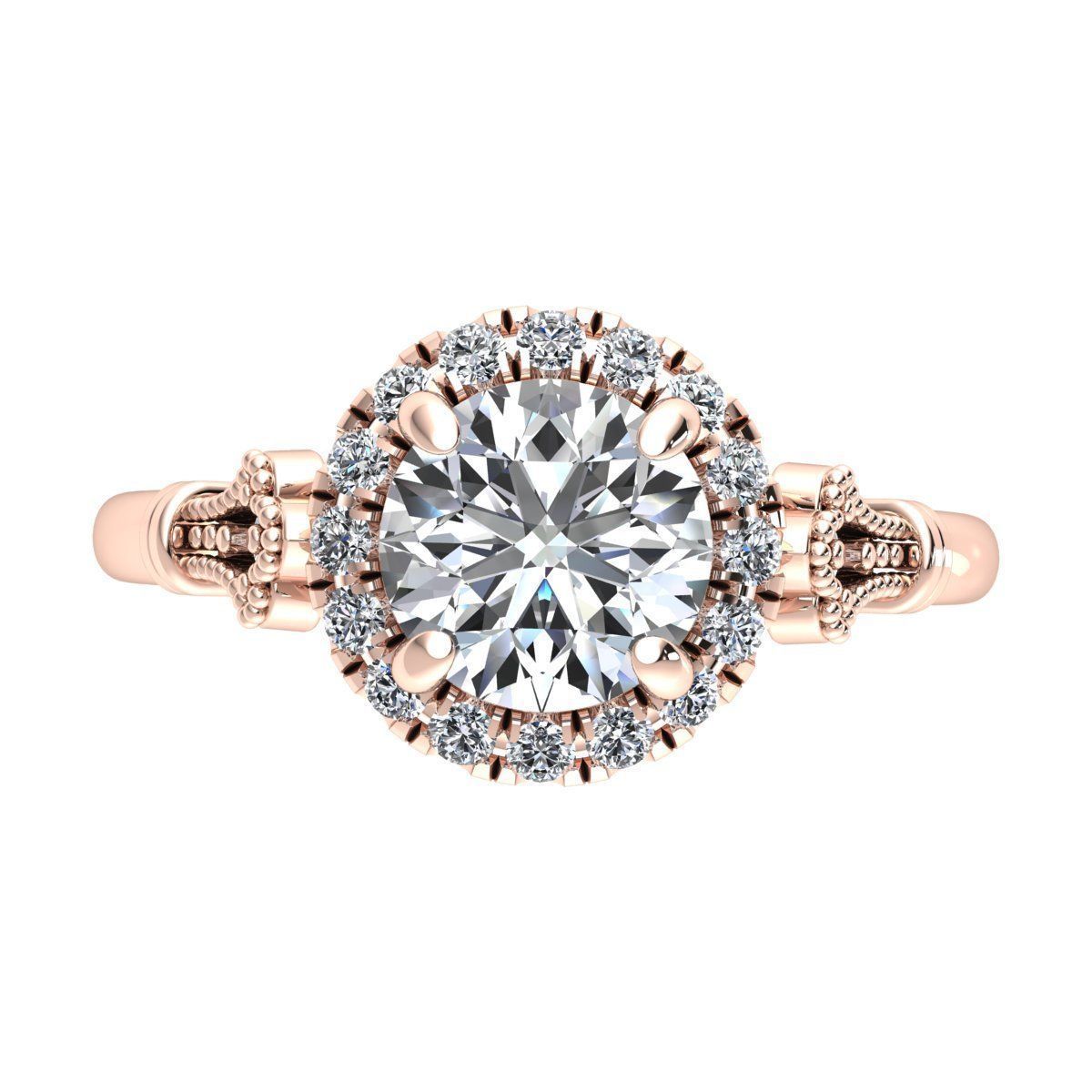 Fancy Solitaire Ring 3D print model_7