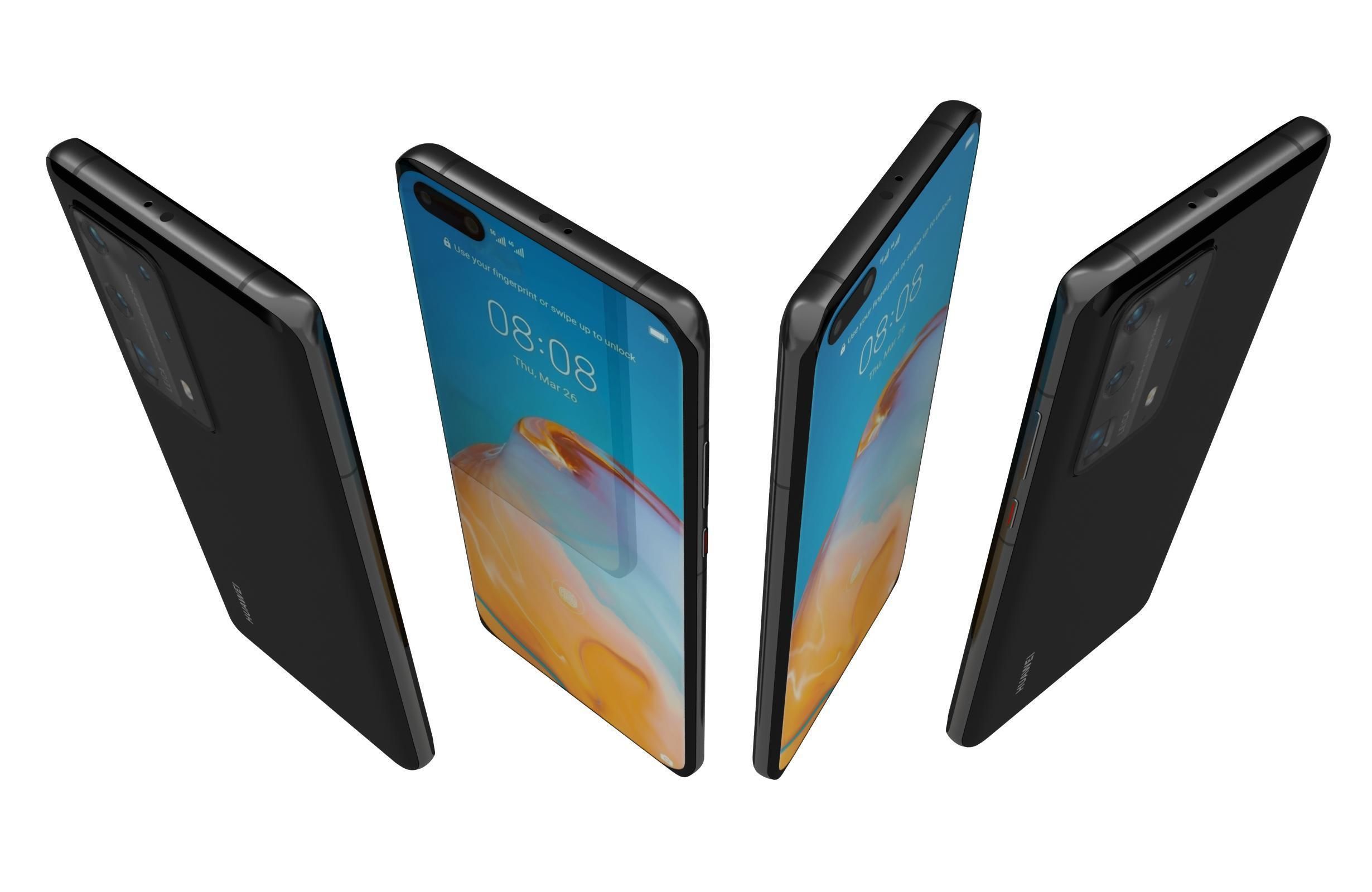 Huawei P40 Pro Plus Black 3D model_2
