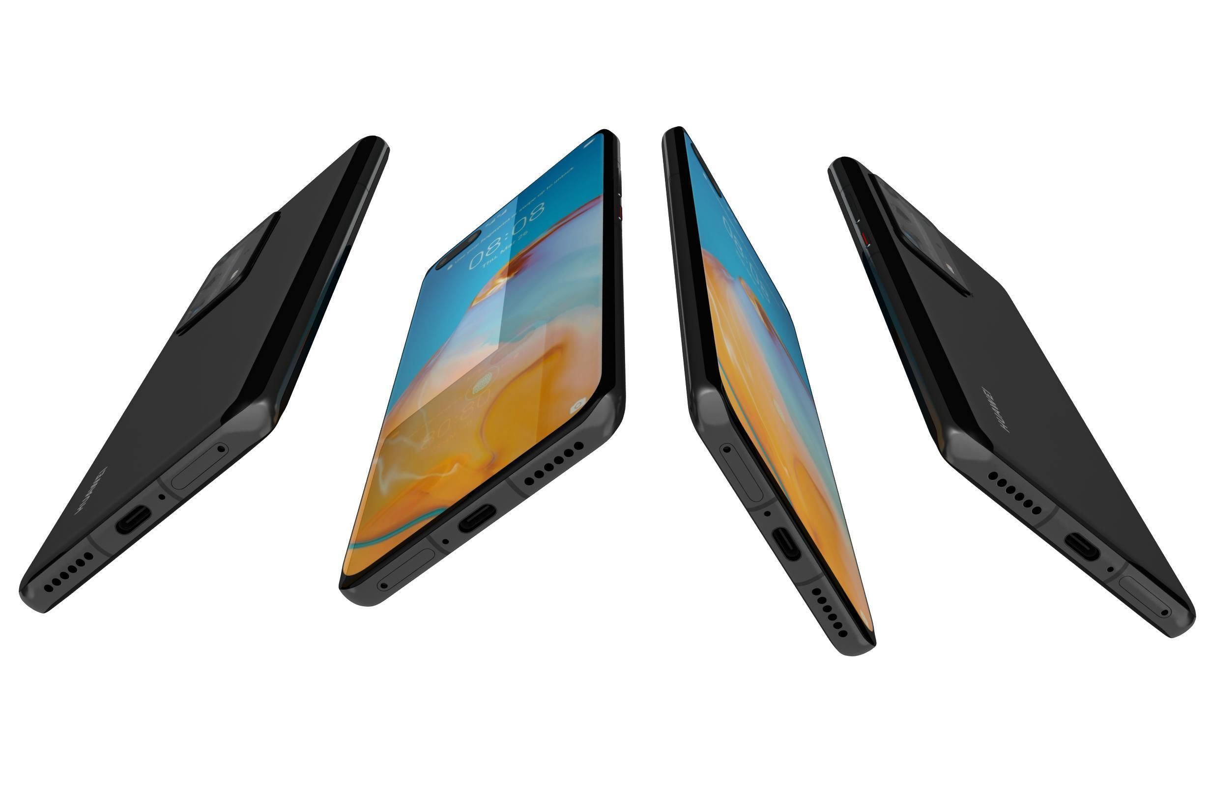 Huawei P40 Pro Plus Black 3D model_1