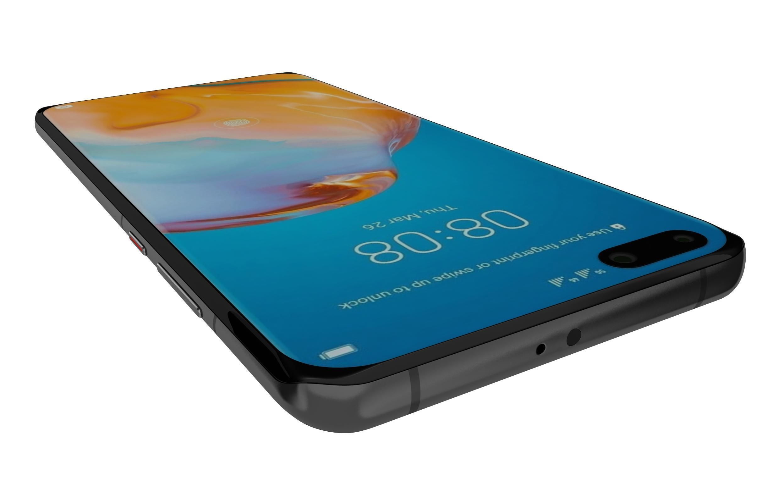 Huawei P40 Pro Plus Black 3D model_9