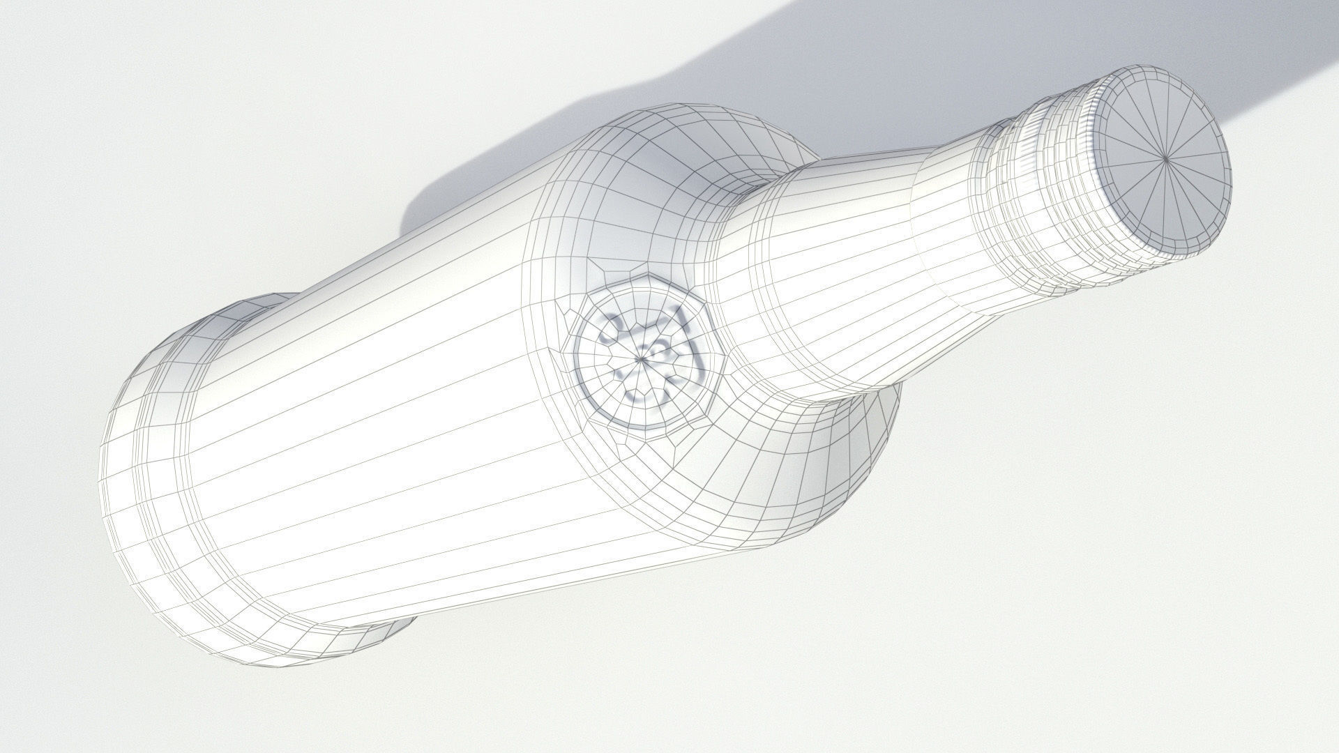 JB alcohol whiskey Bottle Low-poly 3D model_7