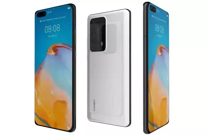 Huawei P40 Pro Plus White 3D model