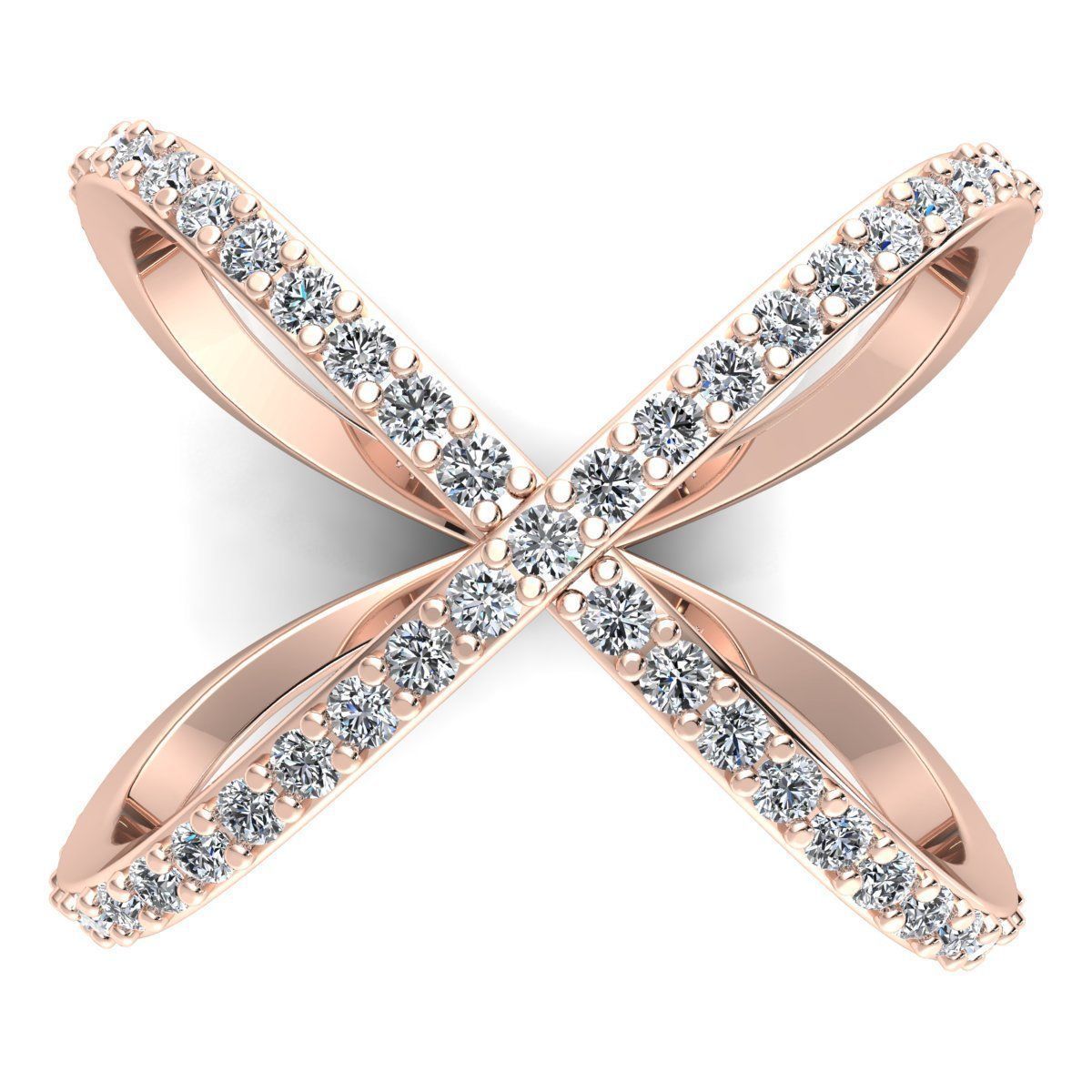 Fancy Diamond Ring 3D print model_7