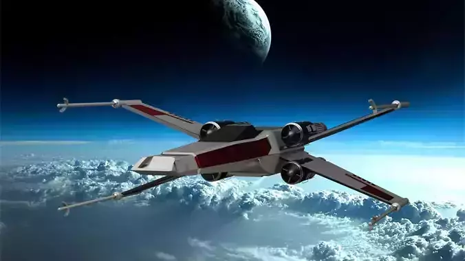 Xwing fighter 3D print model