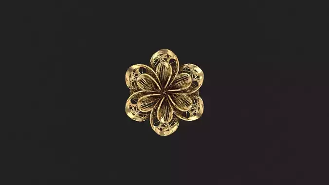 AR-TRK-Z048 gold flower