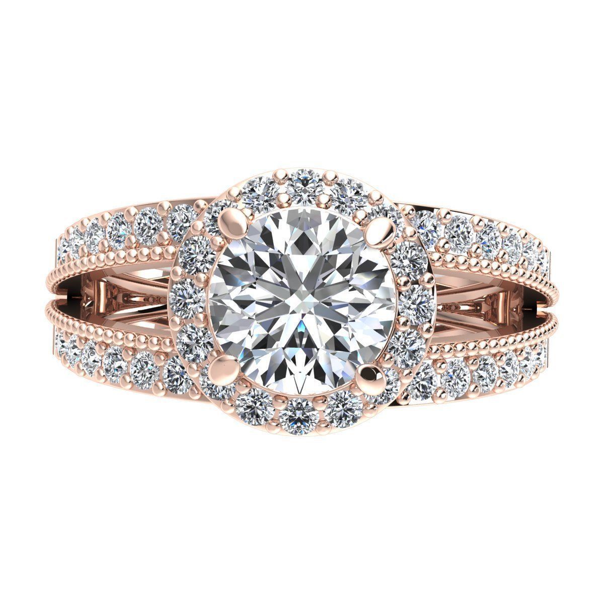 Vintage Solitaire Ring 3d Model print 3D print model_7