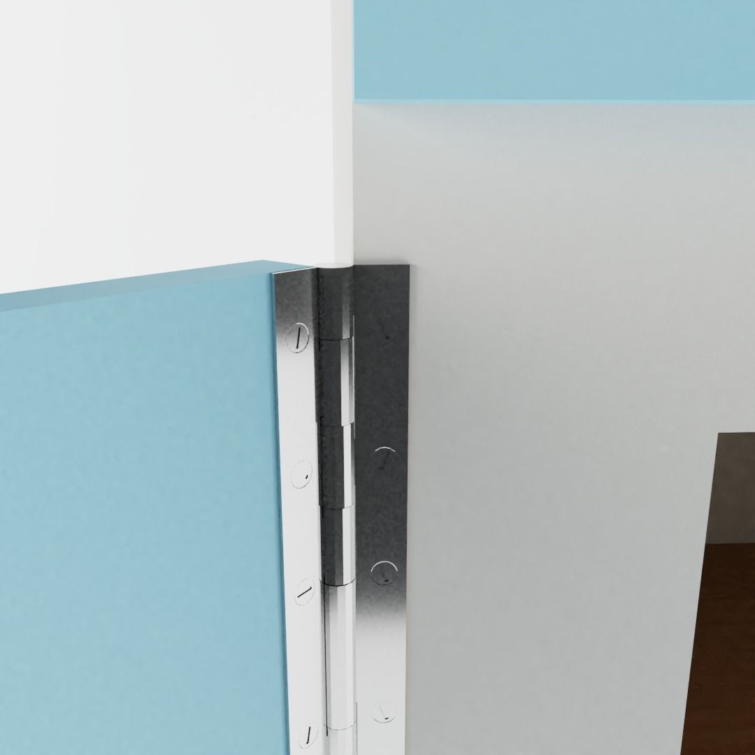 Small Vintage Kitchen Cabinet 3D model_2