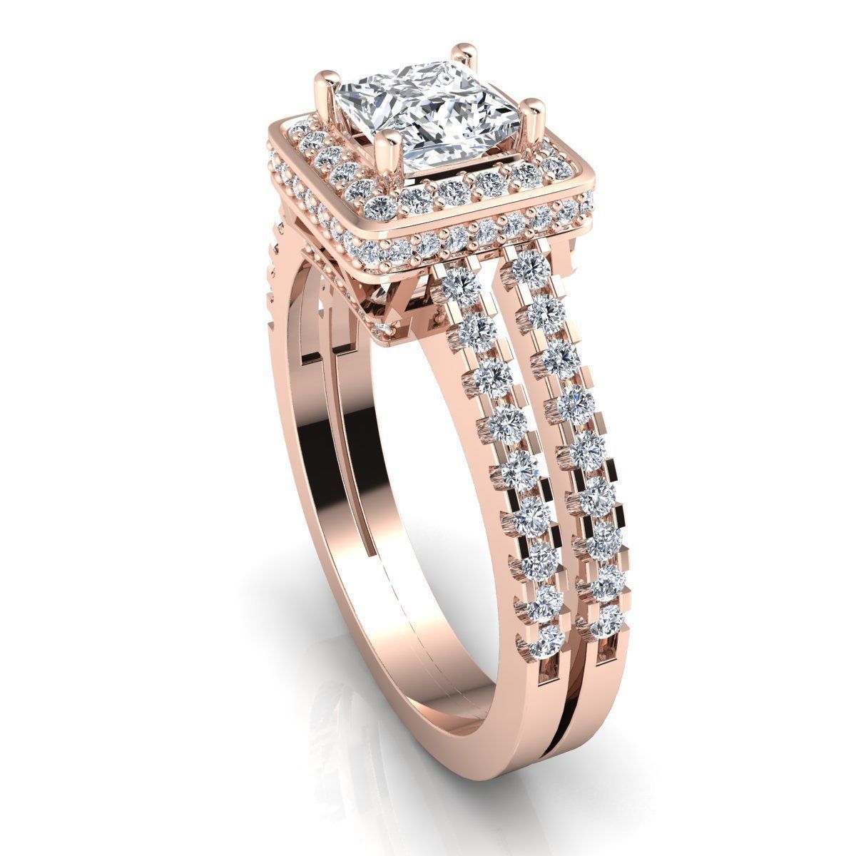 Royal Engagement Ring 3D print model_10