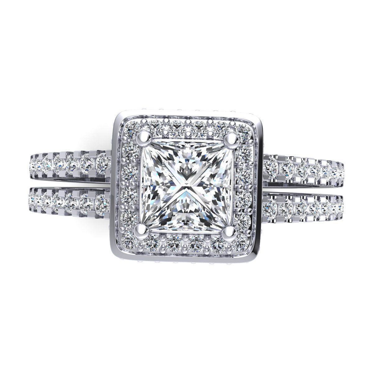 Royal Engagement Ring 3D print model_6