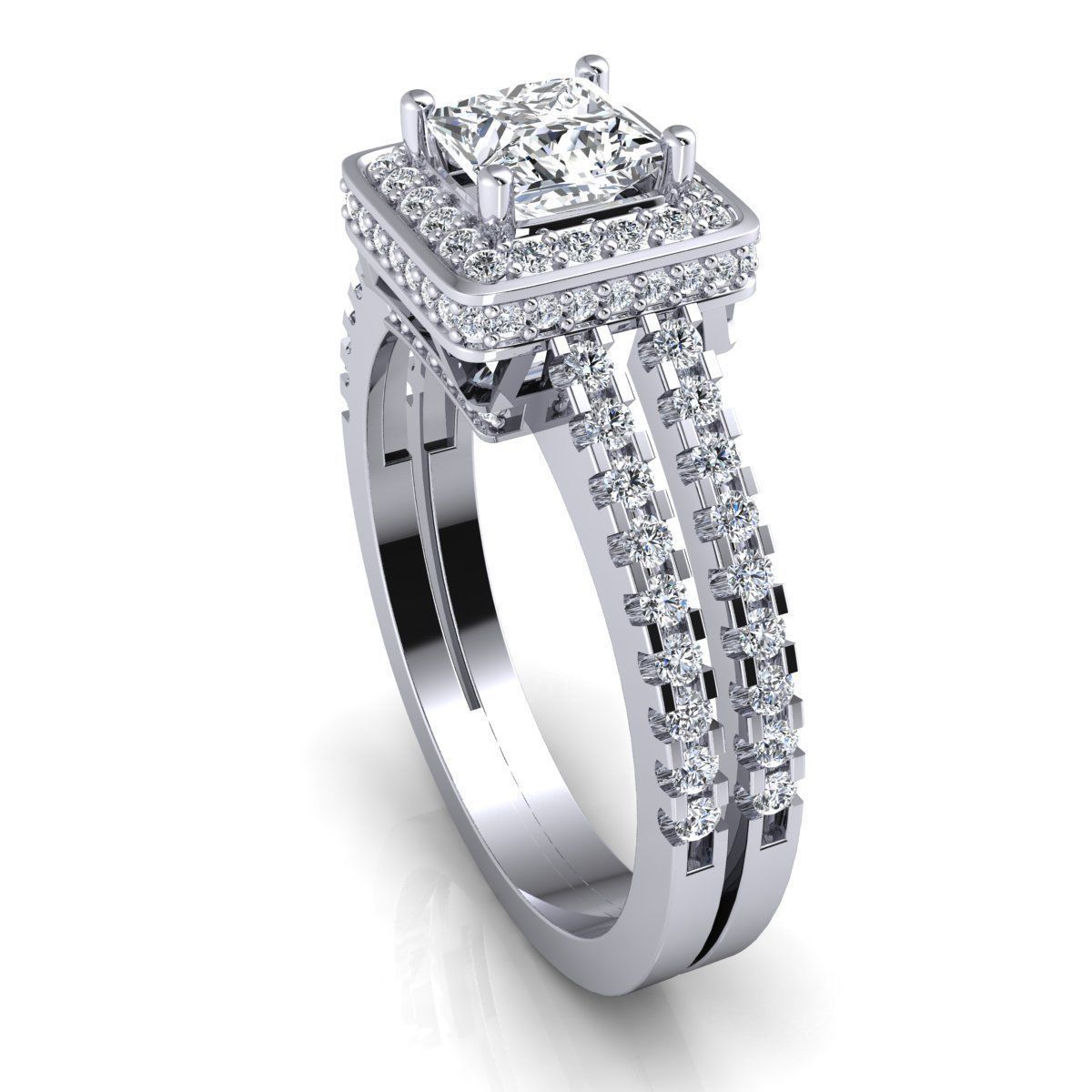 Royal Engagement Ring 3D print model_9