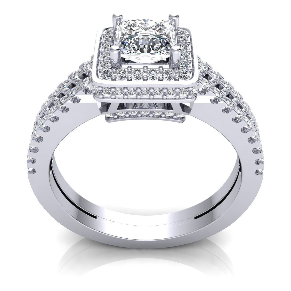 Royal Engagement Ring 3D print model_3