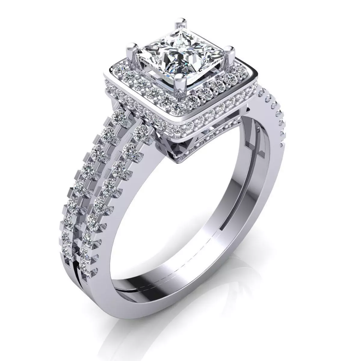 Royal Engagement Ring 3D print model_0