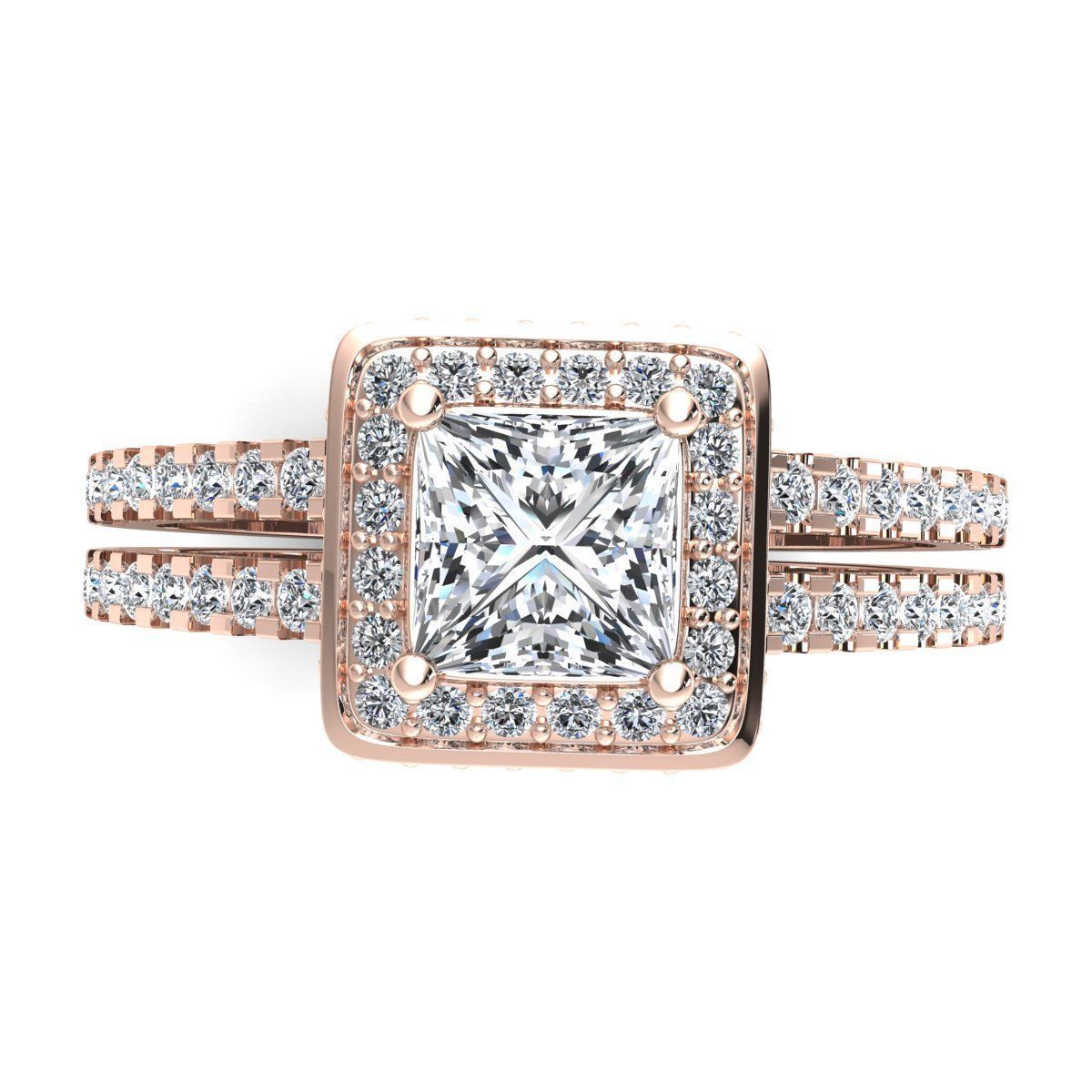 Royal Engagement Ring 3D print model_7