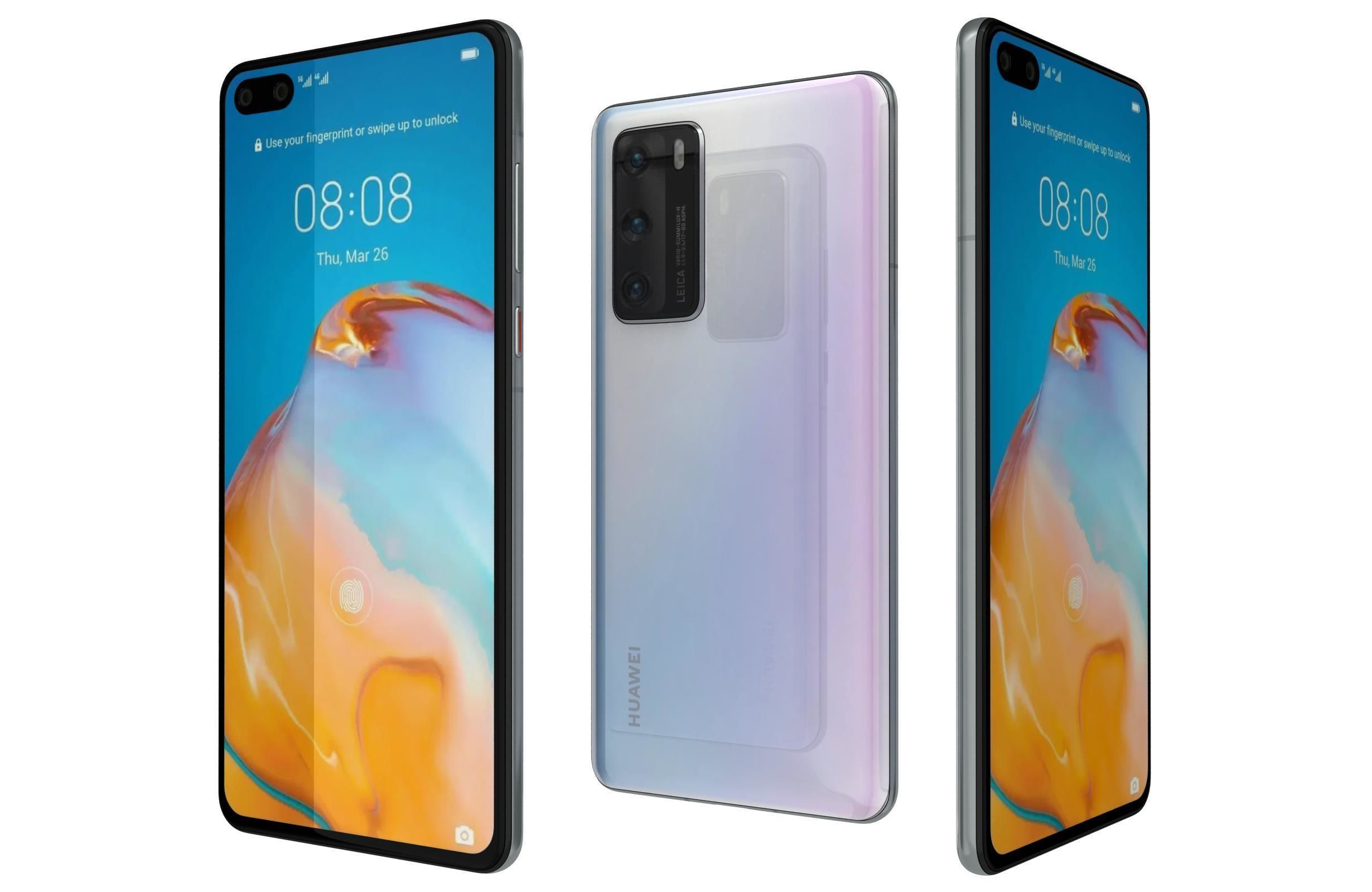 Huawei P40 Collection 3D model_9
