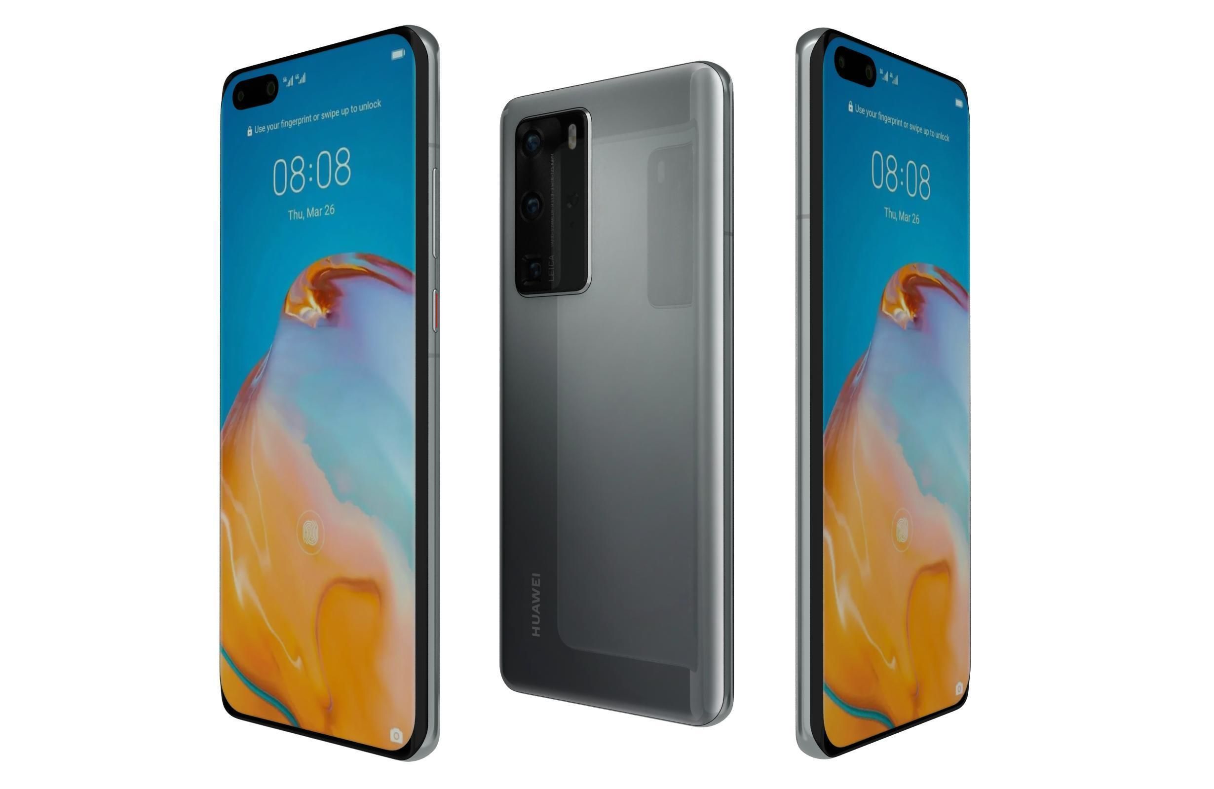 Huawei P40 Collection 3D model_41