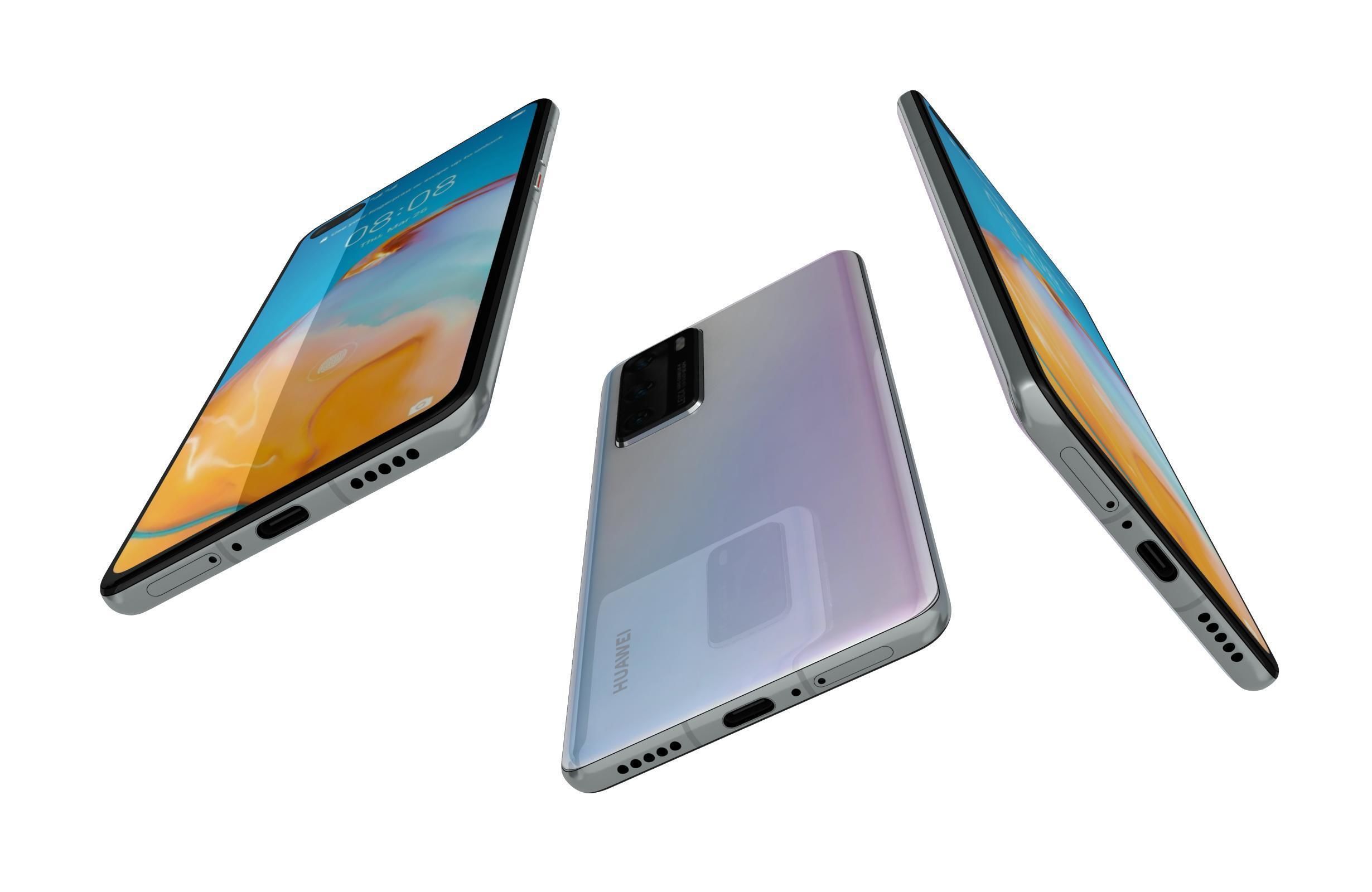 Huawei P40 Collection 3D model_11