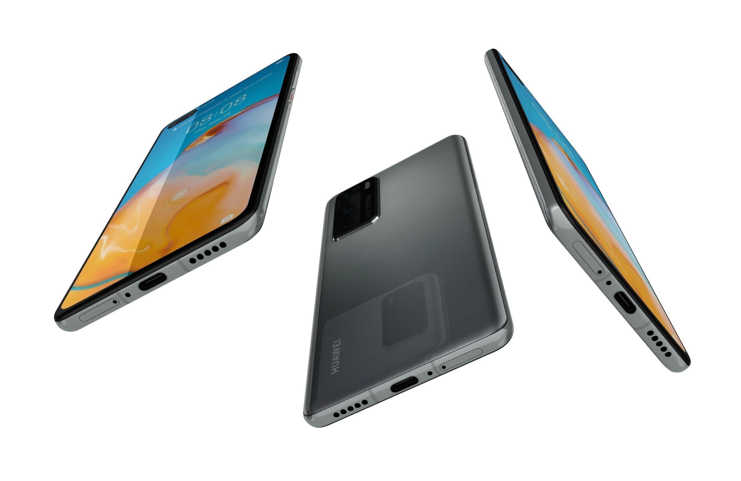 Huawei P40 Collection 3D model_1