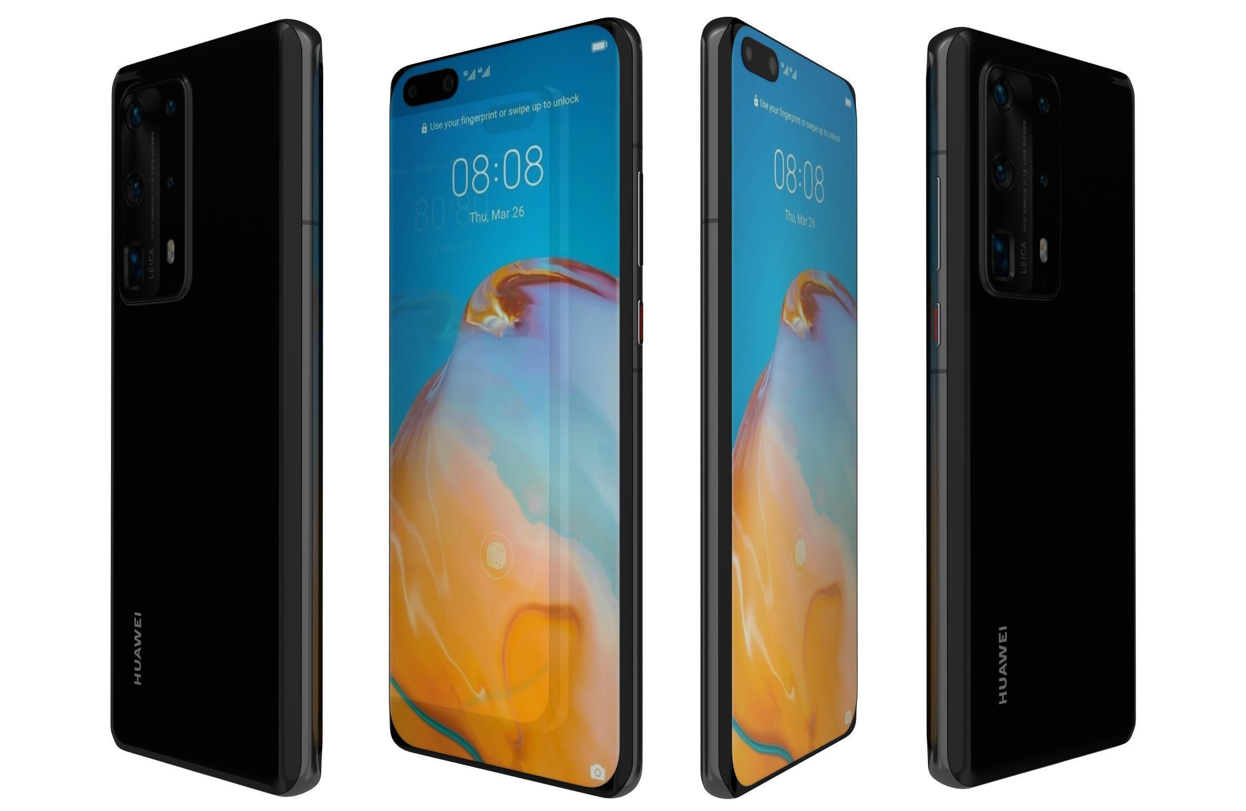 Huawei P40 Collection 3D model_36