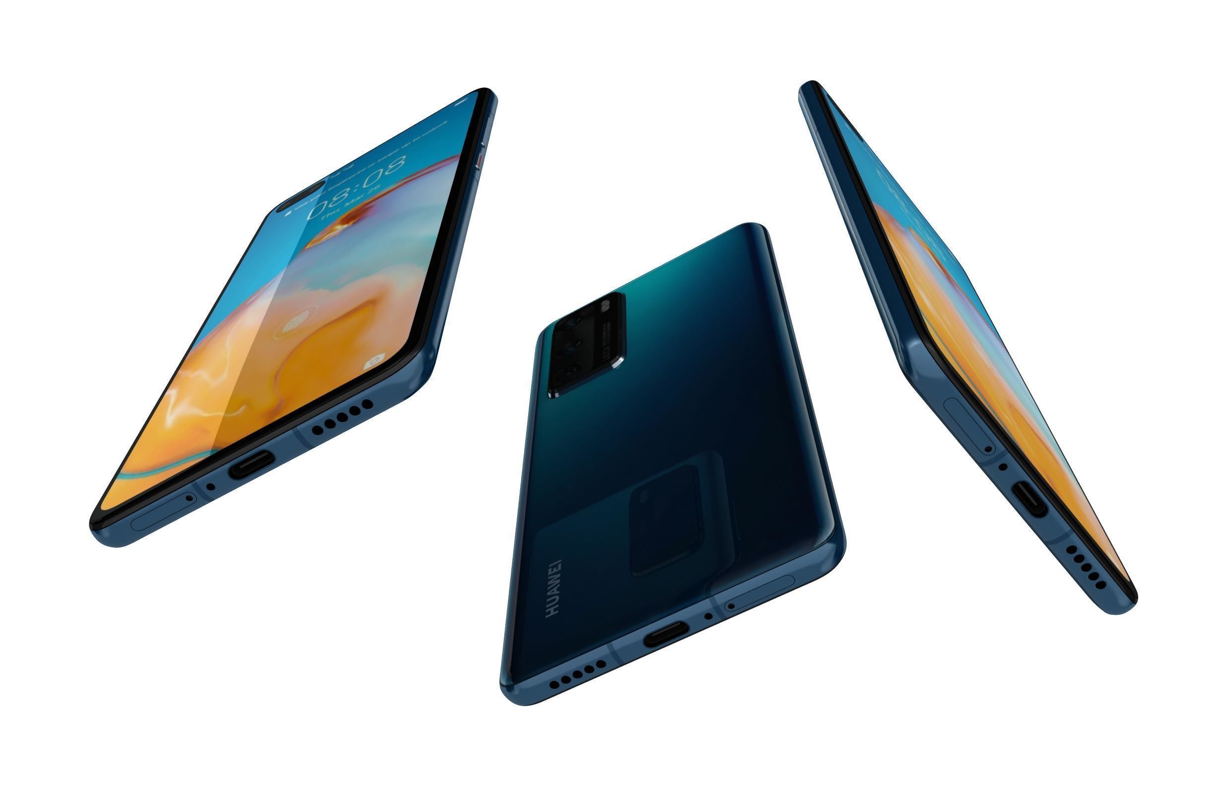 Huawei P40 Collection 3D model_14