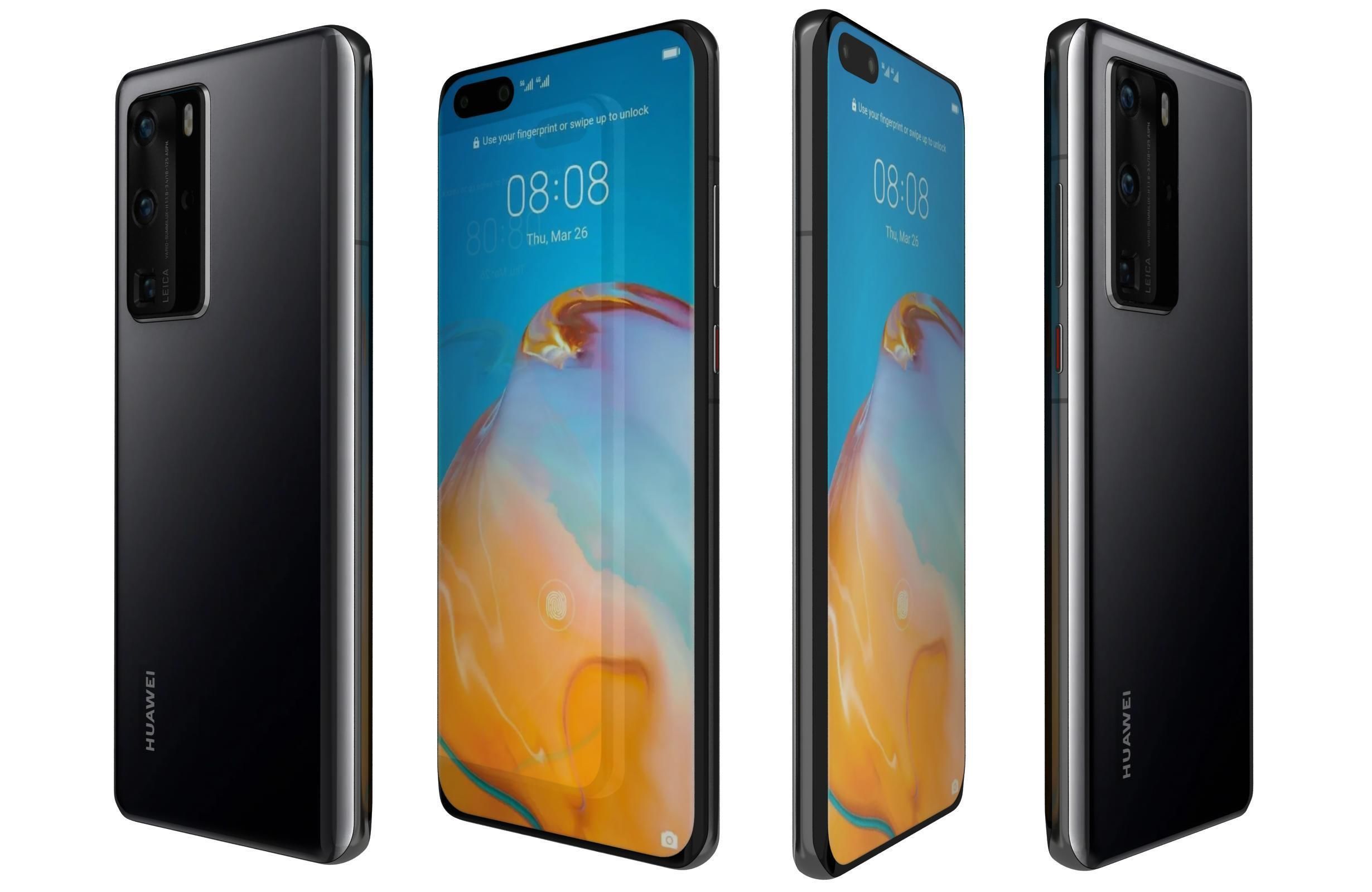 Huawei P40 Collection 3D model_48