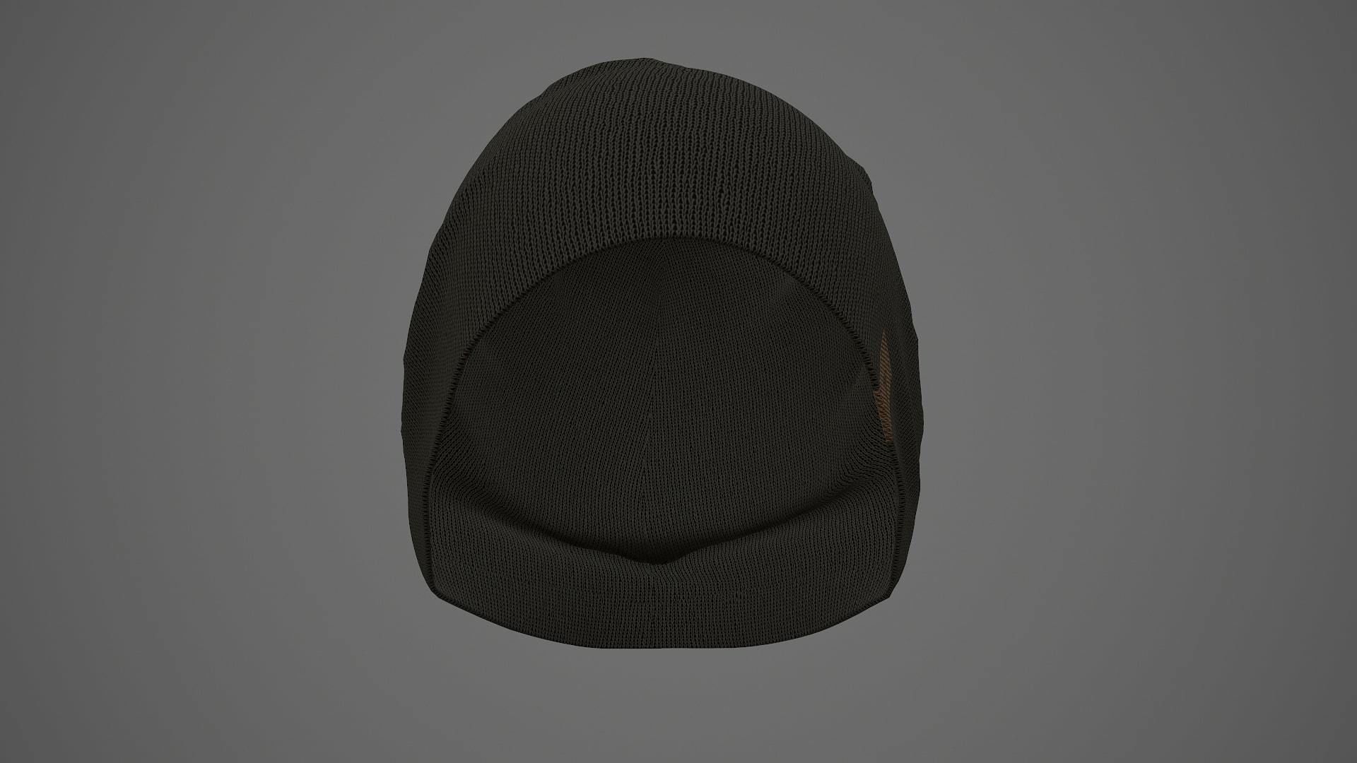 Beanie cap winter hat PBR Low-poly 3D model_11