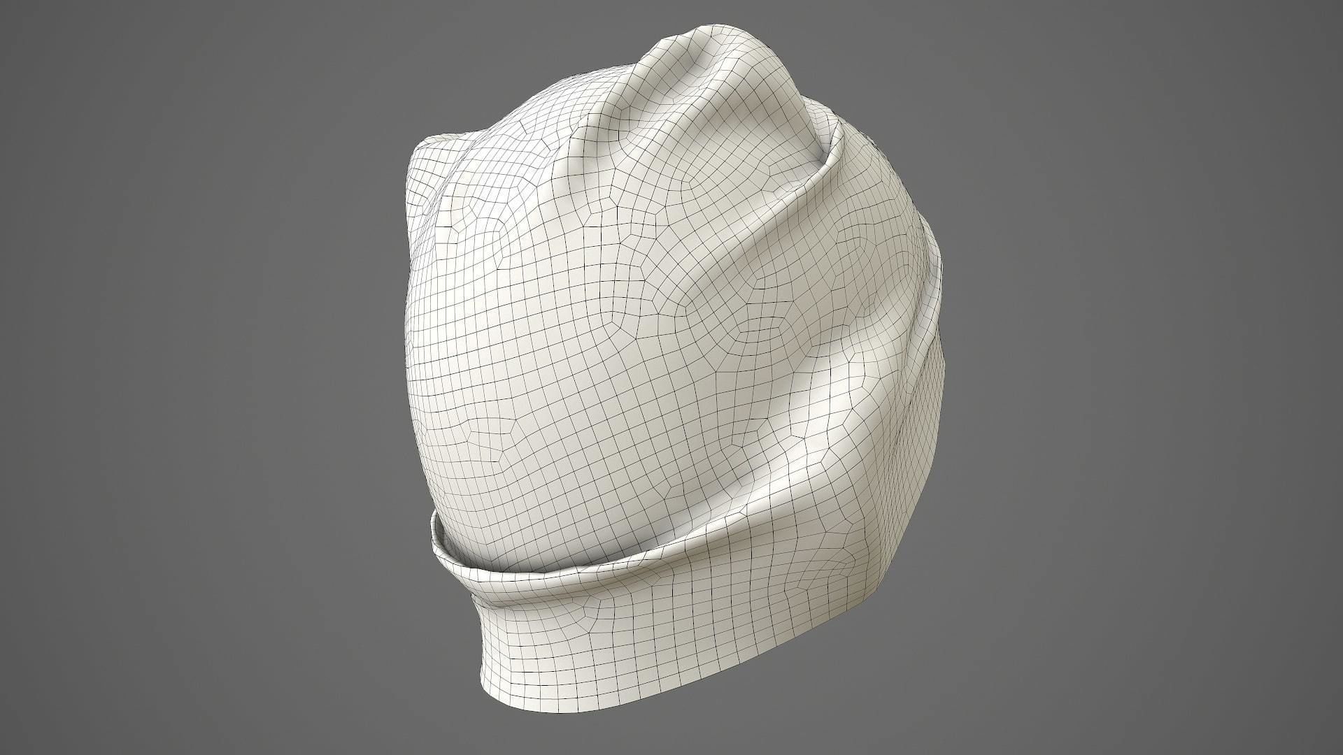 Beanie cap winter hat PBR Low-poly 3D model_20
