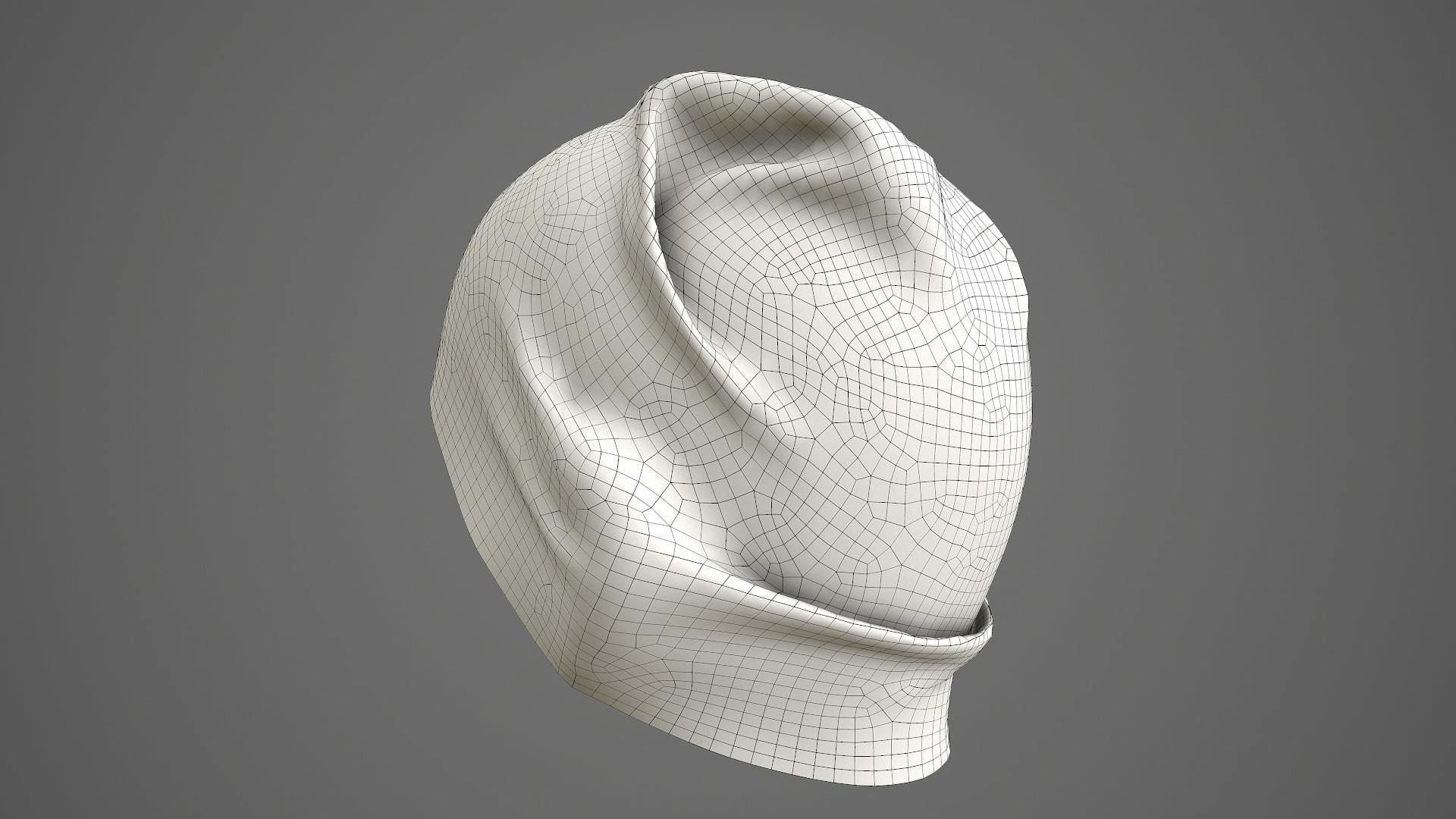 Beanie cap winter hat PBR Low-poly 3D model_18