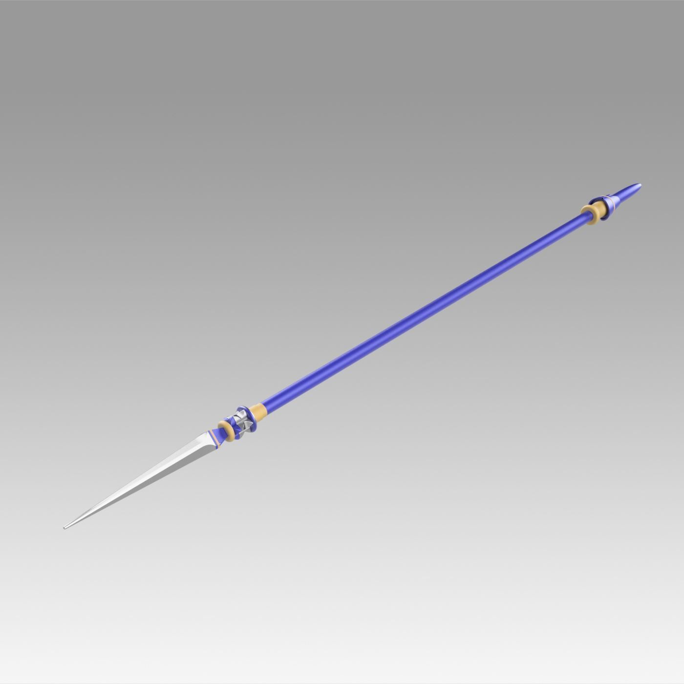 Fate Grand Order Lily Christmas Day Spear Cosplay Weapon 3D print model_7