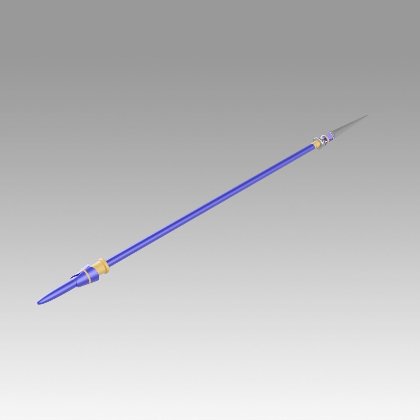 Fate Grand Order Lily Christmas Day Spear Cosplay Weapon 3D print model_3