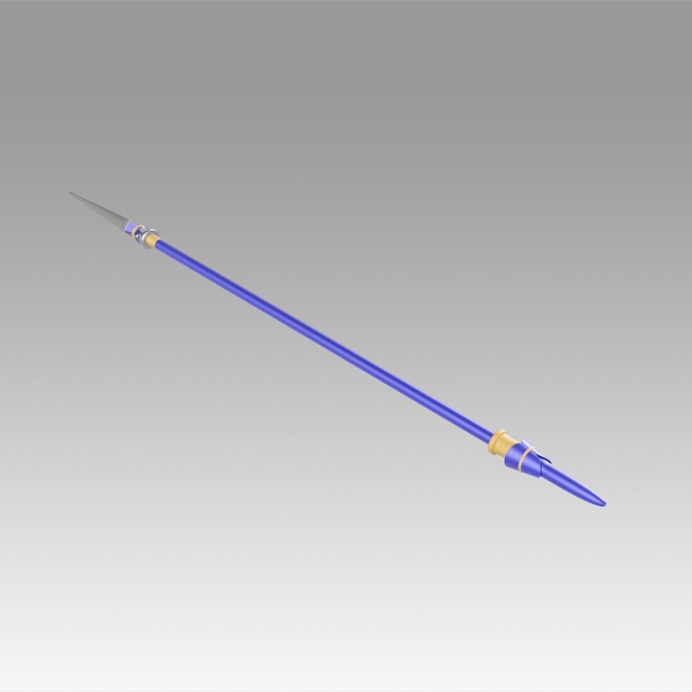 Fate Grand Order Lily Christmas Day Spear Cosplay Weapon 3D print model_9