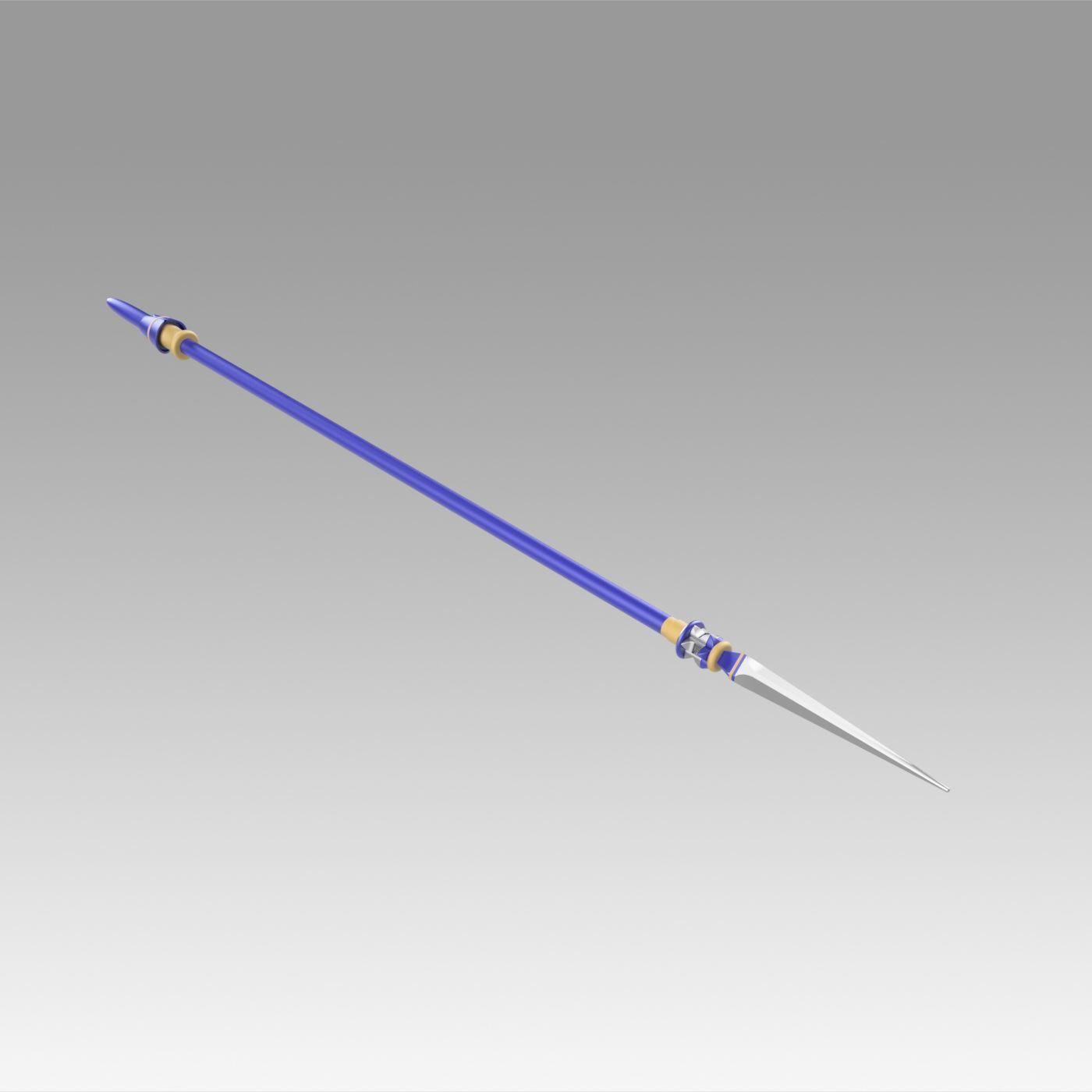 Fate Grand Order Lily Christmas Day Spear Cosplay Weapon 3D print model_5